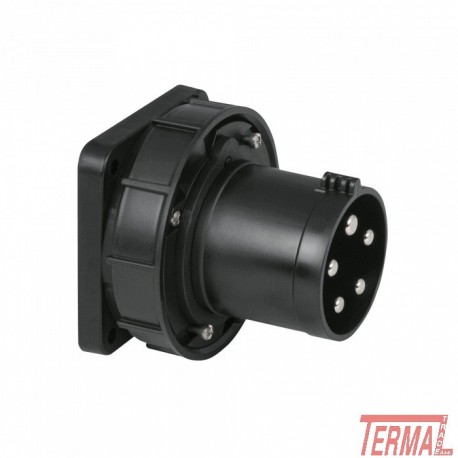 PCE CEE, Vtikač 63A 400V, 5P Črn, Vgradni