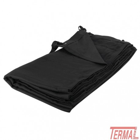 Wentex, Ozadje, Molton, črno, 3x3,5m, negubano