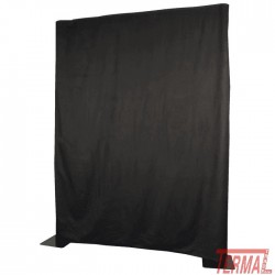 Wentex, P&D Curtain Molton 300 g/m², 400x250cm, črna