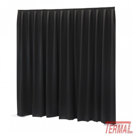 Wentex, P&D Curtain Dimout 260g/m², 330x300cm, črna