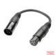 Adapter, DMX, XLR Ž 3pin na XLR M 5pin, Adam Hall